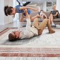 thumbnail image 5 of Naar Marfi 8X10 Area Rug, Brown/Ivory Border, Non-Slip and Non-Shedding Area Rugs for Home Bedroom, Kitchen Floor, Bathroom, Dining and Office, 5 of 8