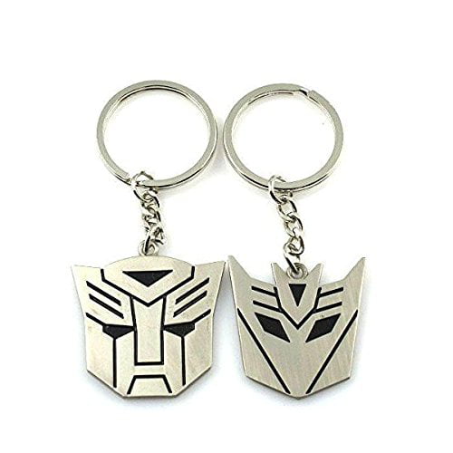 Transformers Autobot Decepticon Symbol Keychain Metal~1 Pair~HIS & HERS~GIFT NEW