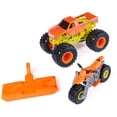thumbnail image 2 of Monster Jam El Toro Loco Monster Truck and Dirt Bike Vehicle 2-Pack, 1:64 Scale, 2 of 6
