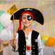 thumbnail image 5 of Accesorios de disfraz de pirata Skylety, 9 piezas, para Halloween, 5 of 6