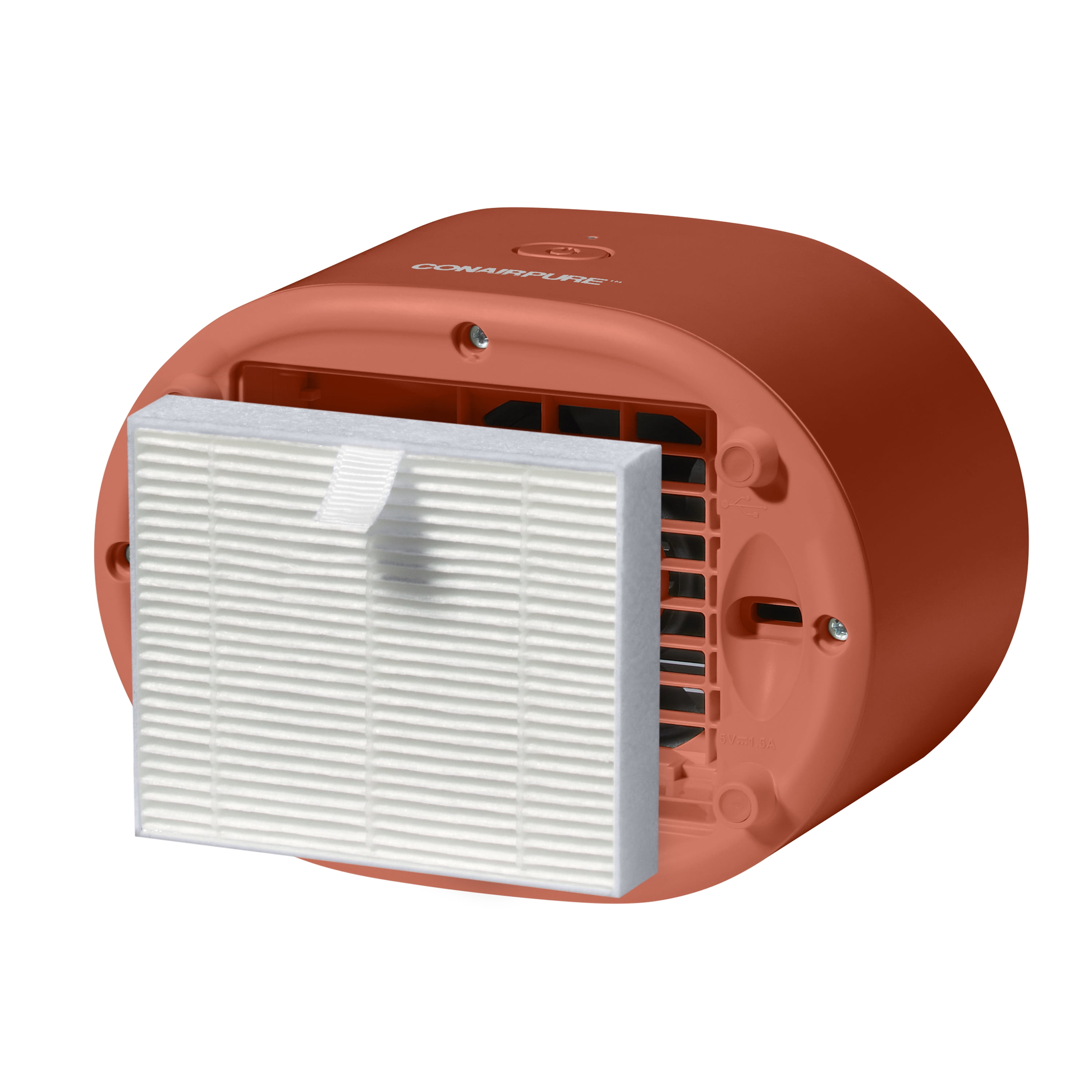 ConairPure Portable HEPA Air Purifier, 3 Fan Settings, Coral