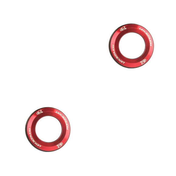 Eigraketly Bike Bowl Cover 28.6mm Pipe Headset Caps Piezas de aleación de aluminio para mantenimiento de reparación profesional Rojo Rojo 2piezas