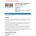 thumbnail image 2 of Front Brake Pad Set - Compatible with 2018 - 2021 Subaru Crosstrek 2019 2020, 2 of 2