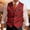 #492-Red, variant on Ceisia Men's Plaid V Neck Suit Vest Button Front Sleeveless Waistcoat For Party Stage Performance Costume Gift