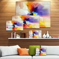 thumbnail image 4 of Design Art Creative Flower in Multiple Colours Abstract Floral Canvas Art Print, 4 of 4