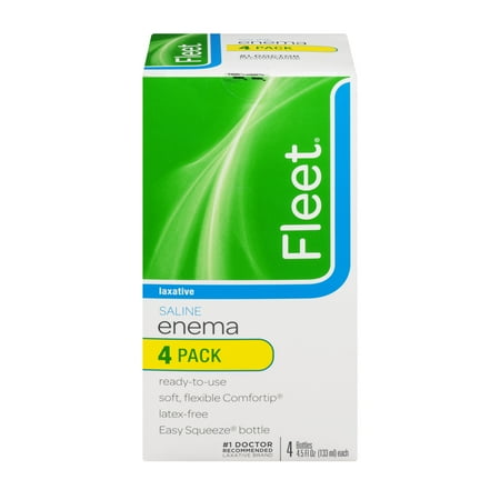 Fleet Saline Enema Bottles - 4 PK, 4.5 FL OZ