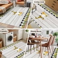 thumbnail image 5 of Honey Gnomes Area Rugs 4'x6', Washable Small Throw Rugs for Office Bathroom, Spring Botanical Lemons Leaves Wooden Grain Indoor Outdoor Rug Non-Slip Low Pile Carpet Runner Reversible Floor Mats, 5 of 8