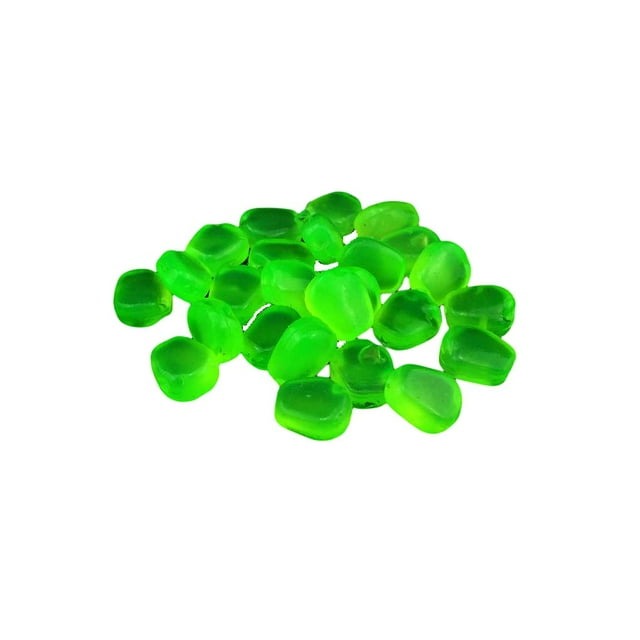 Advancent 100 Uds. Señuelos de simulación cebos artículos de pesca herramienta callos traje de pesca con caja transparente suministros Pescar Verde