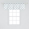 thumbnail image 2 of Ambesonne Vintage Airplane Window Valance, Travel Pattern, 54" X 18", Pale Blue White, 2 of 3