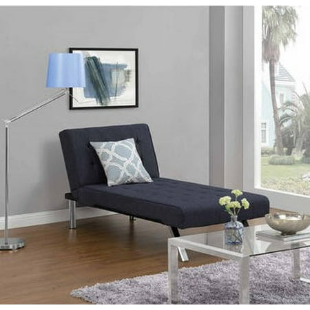 Leopard Chaise Lounge - DHP Emily Futon Modern Chaise Lounger, Multiple Colors