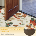 thumbnail image 6 of CURLYOOT Christmas Dog Half Round Door Mat, Indoor Outdoor Entrance Rug, Animal Pet Semi Circular Area Rug, Non Slip Washable Absorbent Doormat, Laundry Room Rug 24'' x 36'', 6 of 7