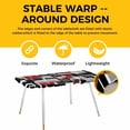 thumbnail image 4 of Red Black Geometric Table Cloths for 8 Foot Rectangle Tables, Modern Color Block Abstract Patio Waterproof Elastic Fitted Tablecloths, Washable Rectangular Table Cover for Camping, 4 of 8
