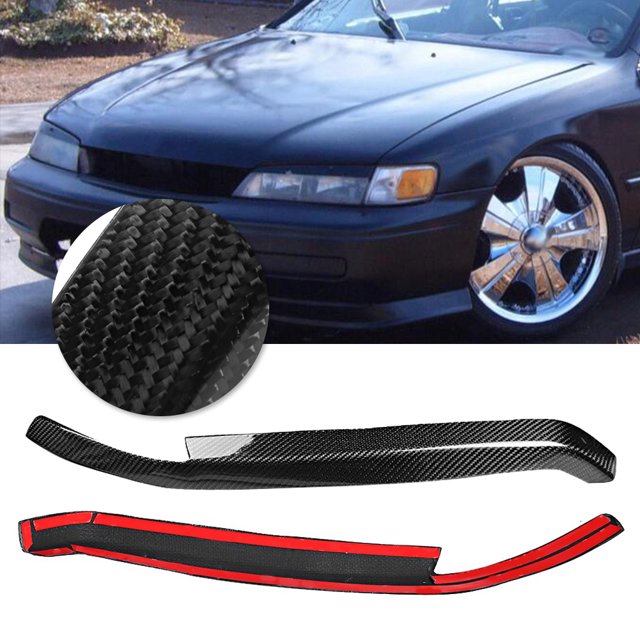Párpados para faros delanteros de coche, modificación de coche, 1 par de cejas para faros delanteros, cejas de fibra de carbono para coche, artesanía superior