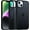 Black, variant on Colored Transluscent for iPhone 14 Pro Max Case, Sleek Retro Design, German Quality Standard Certified, 12FT Military-Grade Protection, Slim Matte Hard Back Case 6.7-inch, Sierra Blue