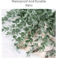 thumbnail image 2 of Viworld 24 PCS Artificial Eucalyptus Leaves Stems Faux Greenery Decor Fake Plant Branches Real Touch for Floral Arrangement Vase Wedding Bouquets Centerpiece (15" Tall), 2 of 7