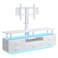 thumbnail image 7 of Plonmago 5 Drawers TV Stand with Mount for 45/55/65/70 inch TVs, 51.2" LED TV Stand with Power Outlets & Storage,TV Console Table for Bedroom, Rustic Brown, 7 of 7