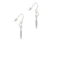 thumbnail image 2 of Silvertone Rolling Pin Heart French Earrings, 2 of 4