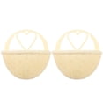 thumbnail image 1 of Miangastore 2pcs Plastic Rural Wall Hanging Flower Pot Simulated Rattan Wall Flower Basket, 1 of 9