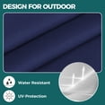 thumbnail image 4 of Baibu Outdoor Chair Cushions 19 x 19 x 4 Inch Deep Seating Cushion with Ergonomic Lumbar Support Pillow Patio Furniture Sofa Replacement Cushions,Navy Blue, 4 of 8