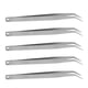 thumbnail image 4 of Pinzas De Costura, Pinzas De Costura Curvas De Acero Inoxidable, 5 Uds., Superficies De Alisado, Peso Ligero Para Manualidades DIY Para Máquina De Coser, 4 of 8