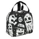 thumbnail image 2 of Easygdp Black White Spooky Ghosts Bolsa Térmica Premium - Tela Oxford Impermeable, Gran Capacidad, Bolsillo Frontal, Unisex para Trabajo, Escuela, Actividades al Aire Libre y Picnics, 2 of 8