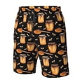 thumbnail image 4 of Balery Bee and Honey Traje de Baño Estilo Hawaiano para Hombre, Shorts de Secado Rápido con Bolsillos-Large, 4 of 6