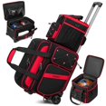 thumbnail image 1 of Bolso de Bowling BOSSTIN 3 Bolas con Ruedas y Múltiples Bolsillos Rojo, 1 of 6