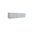 thumbnail image 4 of Mueble/repisa Flotante Minimalista para TV con 3 Puertas (Blanco) DECOMOBIL Muebletv/3puertas-BA, 4 of 5