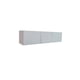 thumbnail image 4 of Mueble/repisa Flotante Minimalista para TV con 3 Puertas (Blanco) DECOMOBIL Muebletv/3puertas-BA, 4 of 5
