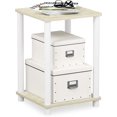 thumbnail image 5 of Furinno Turn-N-Tube Haydn End Table, Cream Faux Marble/White, 5 of 5