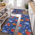 thumbnail image 2 of Pioneer Flower Floral Print Pattern Kitchen Rugs Sets Of 3,Kitchen Runner Rugs Non Skid Washable,Decorative Kitchen Floor Mats for Kitchen,Sink,Laundry,17"x30"+ 17"x47" + 17"x59", 2 of 6