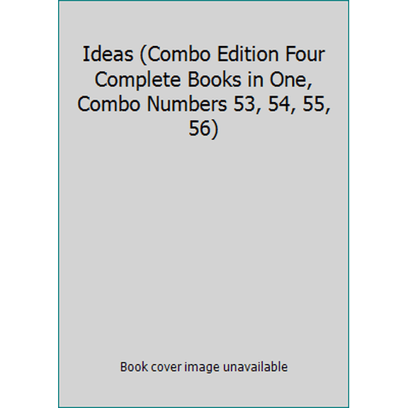 Pre-Owned Ideas (Combo Edition Four Complete Books in One, Combo Numbers 53, 54, 55, 56) (Paperback) 0910125406 9780910125406