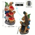 thumbnail image 2 of Mushroom Waterscape Garden Gnome Statue,Outdoor Decor Resin Solar Sculpture for Patio Yard, 2 of 7