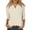 Beige, variant on Women's 3/4 Sleeve V Neck T-Shirt, Raglan Sleeve Basic Solid Color Cotton Blouse, Casual Summer Tops for Women, Comfy V Neck Shirt for Everyday Wear Dark Blue M