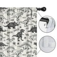 thumbnail image 4 of Blackout Kids Curtains,Dinosaurs Jurassic Text Pattern Childrens Insulated Curtains Set Of 2,Bedroom Essentials,Toddler Room Decor 42"x54", 4 of 5