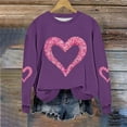 thumbnail image 6 of ZyeKqe Valentines Womens Sweatshirts Plus Size Fleece Lined Cute Heart Long Sleeve Shirts Loose Casual Pullover Tops, 6 of 6