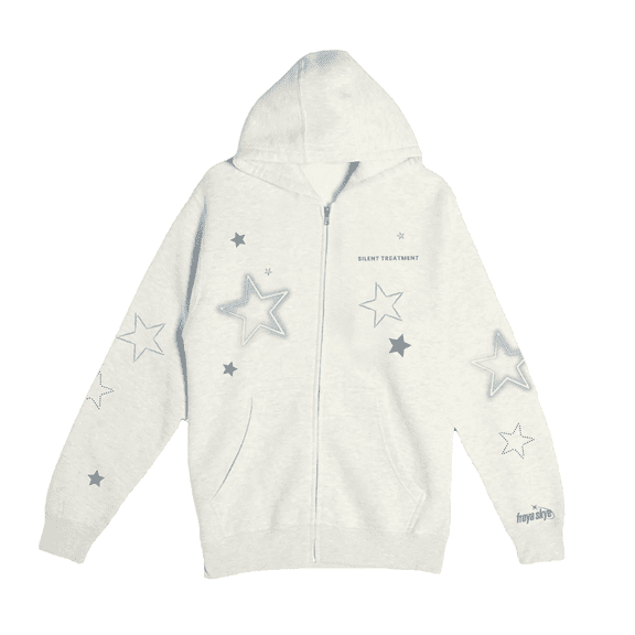 Freya Skye Merch Silent Treatment Zip Up Hooded Pocket Sweatshirt Men/women Music Concert Pullover Outfits