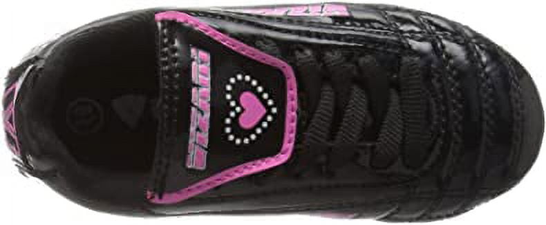 Vizari Retro Hearts FG Soccer Shoe (Toddler/Little Kid),Black/Pink/Blue 1.5