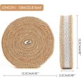 thumbnail image 4 of Rollo de yute de 10 m, cinta de encaje de arpillera, cinta de encaje de yute para decoración de boda Diy, envoltura de regalo, 11 Feliz Sencillez, 4 of 5