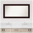 thumbnail image 5 of Amanti Art Custom Framed Wall and Bathroom Mirror (26.25 x 49.25 in.), Coffee Bean Brown Frame, 5 of 7