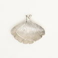 thumbnail image 5 of Expobazaar Ginkgo Leaf | Nickel Finished Aluminum Trinket Dish | 8.7x6.7x2" | Decorative Accent, 5 of 5