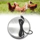thumbnail image 5 of Base calefactora para bebedero de aves de corral, calentador de agua para pollos de acero inoxidable duradero, calentador de agua potable para aves, 38cm, 5 of 7