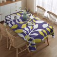 thumbnail image 2 of Purple Leaf Pattern Rectangle Tablecloth 60"x84",Waterproof Polyester Rectangle Table Cloth, Wipeable Spillproof Polyester Tablecloth for Dining, Camping, Indoor and Outdoor, 2 of 5