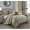 Grey/Yellow, variant on Nanshing Vanessa 6-Piece Microfiber Reversible Comforter Set, Blush, Queen