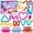 Pop Tubes, variant on Joyfy 36 Packs Glow Sticks Bracelet with Neon Valentines Day Gift Cards Valentine Exchange Cards for Kids Class Valentines Party Favors