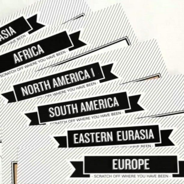 Jinveno Journal Carnets de notes Carte du monde à gratter Carnet de voyage  Carnets de voyage 