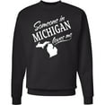 thumbnail image 2 of Inktastic Someone in Michigan Loves Me Adult Sweatshirt, 2 of 4