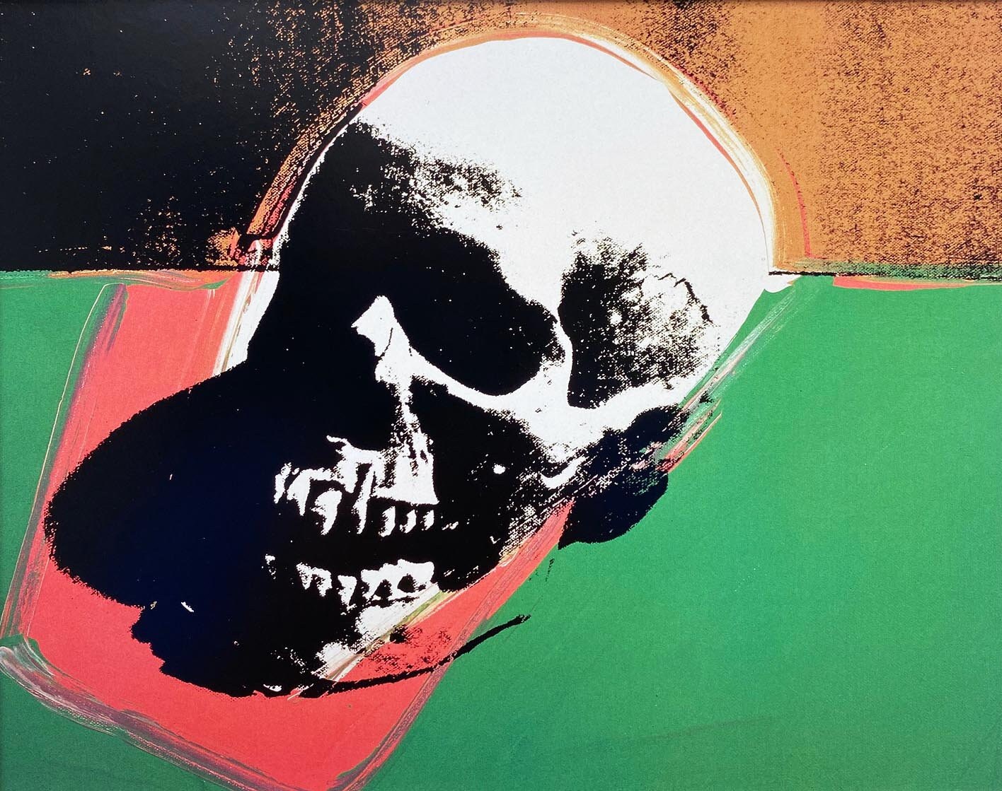 模写】【限定100部・証明書付】Andy Warhol「Sam（グリーン）」 模写