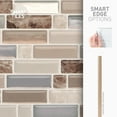 thumbnail image 6 of SMART TILES Peel and Stick Backsplash Tiles - 4 Sheets of 10in x 10in - 3D Adhesive Peel and Stick Tile Backsplash for Kitchen, Bathroom, Wall Tiles, 6 of 6