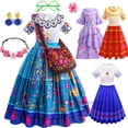 thumbnail image 2 of Isabela Charm Disfraces Niñas Mirabel Madrigal Disfraz Niños Dolores Vestido Cosplay Luisa Pepa Fiesta De Halloween, 2 of 4